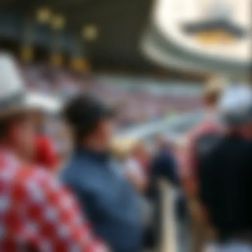 A captivating view of the Kentucky Derby racetrack filled with enthusiastic spectators