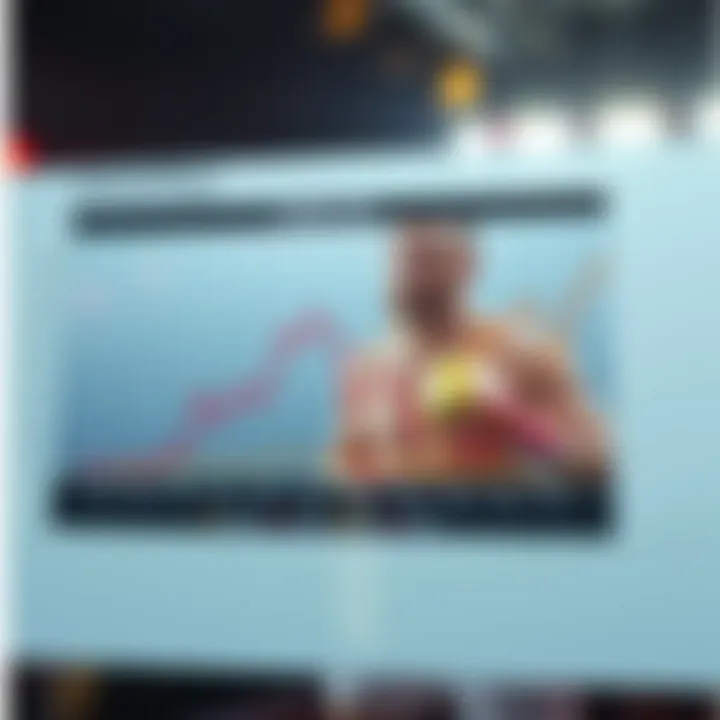 Graph displaying Tyson Fury's past fight performance metrics