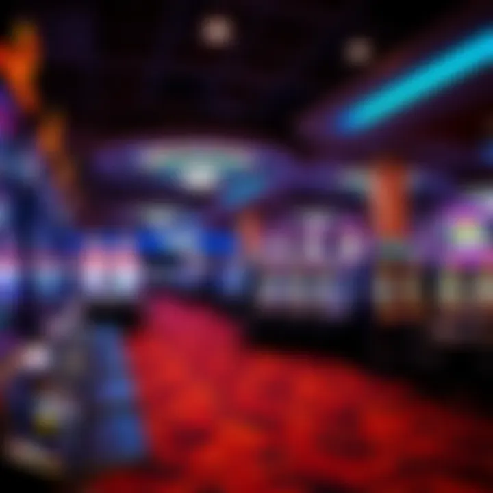 Gaming Floor at Bally Casino Evansville Casino floor filled with a variety of gaming machines and table games