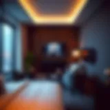 Luxurious hotel suite showcasing modern design and comfort