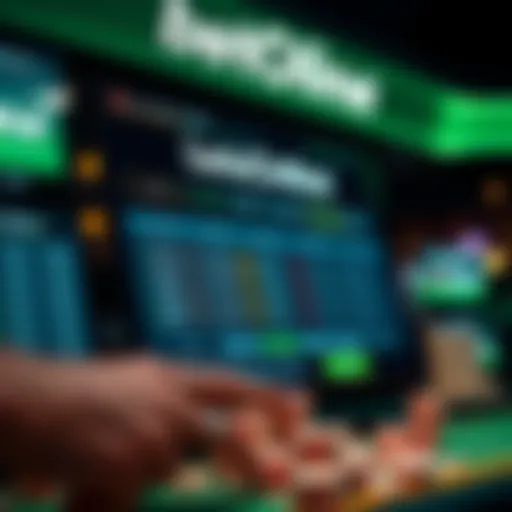 Visual representation of BetOnline gaming platform interface