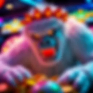 An inspiring depiction of potential winnings from the Betti the Yetti slot machine, highlighting the excitement of big wins.