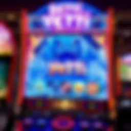 A vibrant illustration showcasing the Betti the Yetti slot machine interface with captivating graphics.