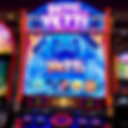 A vibrant illustration showcasing the Betti the Yetti slot machine interface with captivating graphics.