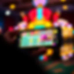 A vibrant digital bingo card displayed on a smartphone screen