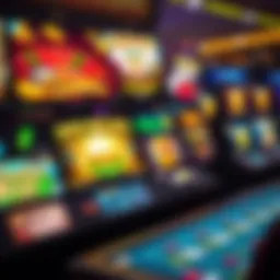 A vibrant online casino interface showcasing various games