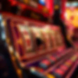 Intricate design of a slot machine