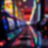 Sound waves emanating from a slot machine