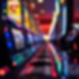 Sound waves emanating from a slot machine