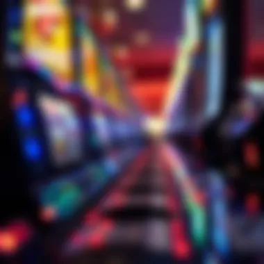 Sound waves emanating from a slot machine