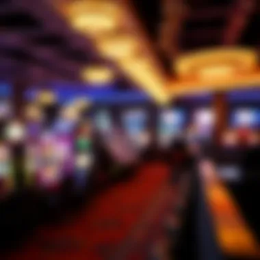 A vibrant casino floor filled with various gaming sounds