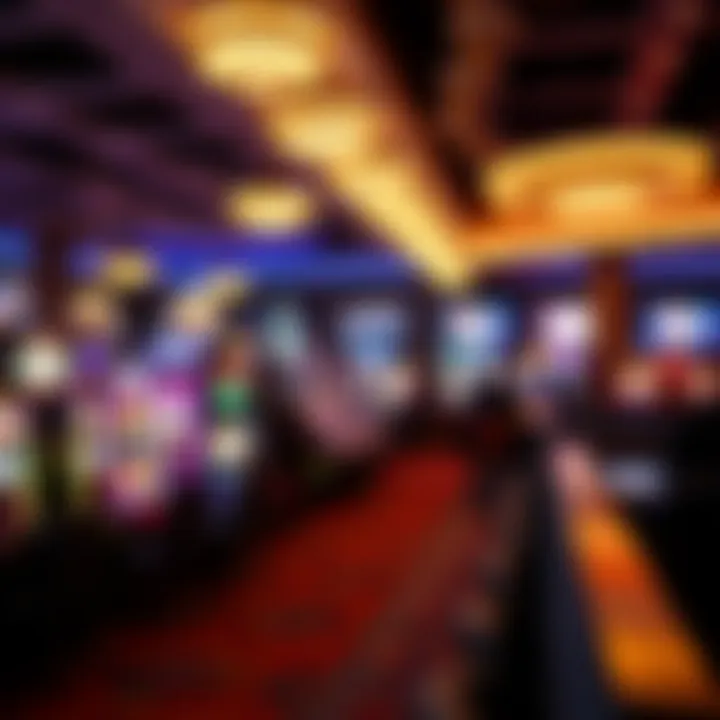 A vibrant casino floor filled with various gaming sounds