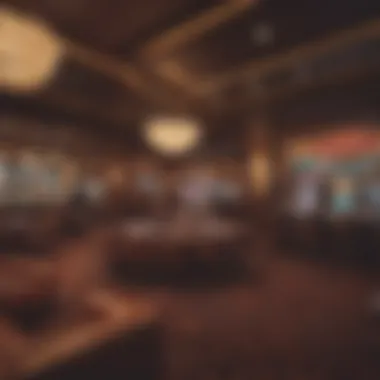 Chow Town Casino Lounge Ambiance Luxurious lounge area with guests enjoying drinks