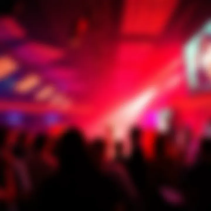 A performance scene capturing the vibrant atmosphere of an event at The Cosmopolitan