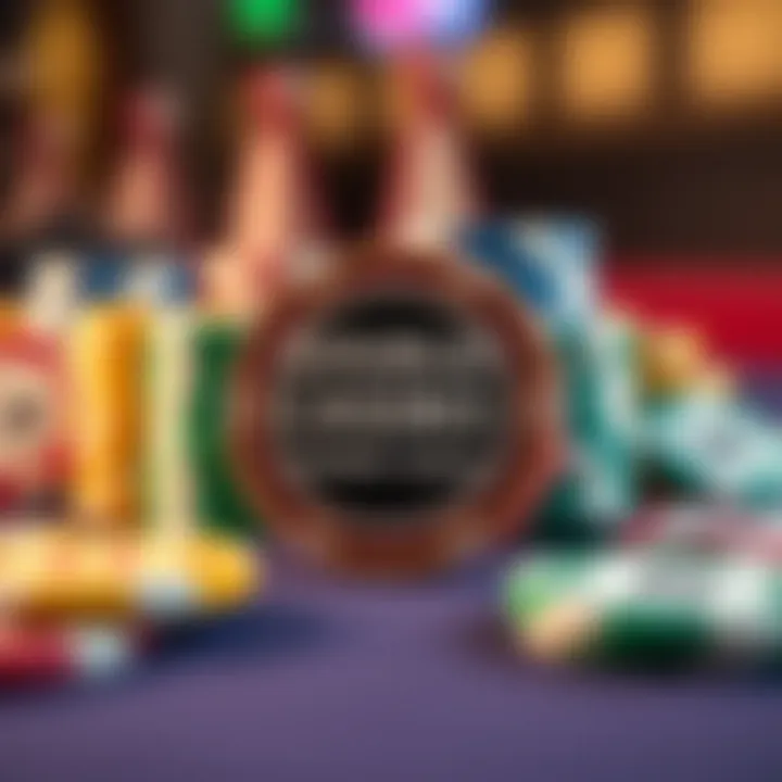 A vibrant illustration of DoubleU Casino chips in various colors and designs