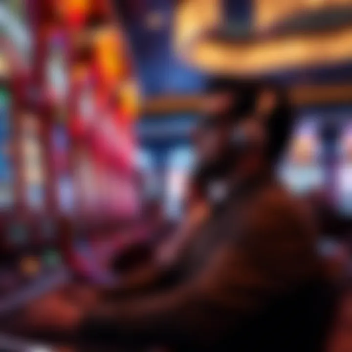 A player immersed in the enchanted slots experience