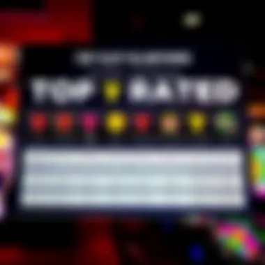 Top-Rated Slot Machines Chart A chart comparing top-rated online slot machines with the highest return to player rates.