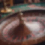 Glimpse of a roulette wheel showcasing the excitement of the game