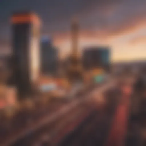 Vibrant Las Vegas skyline at sunset showcasing potential for opportunities