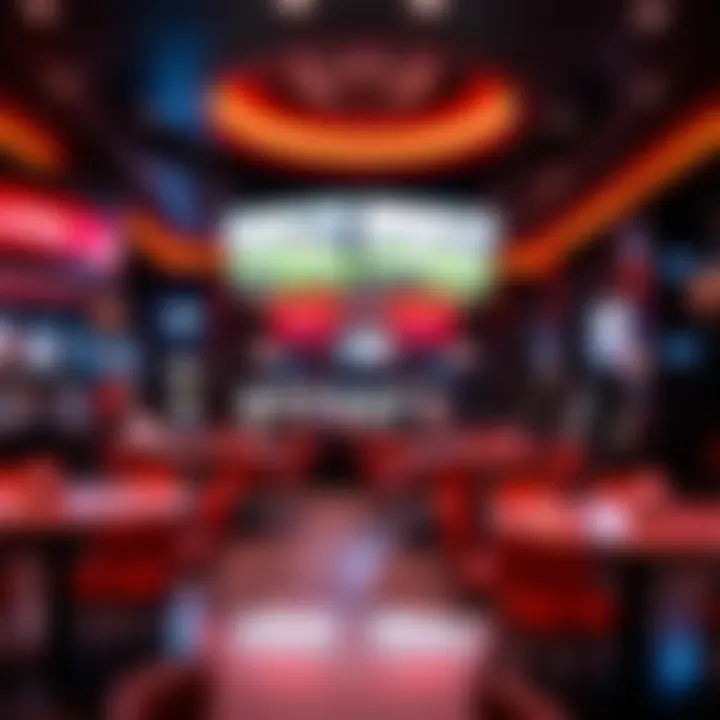 Overview of the Ameristar Barstool Sportsbook featuring modern design and layout