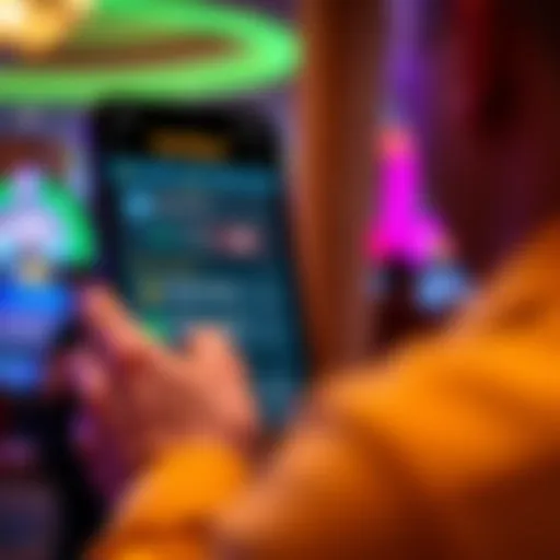 User interface of BetMGM application showcasing intuitive navigation.