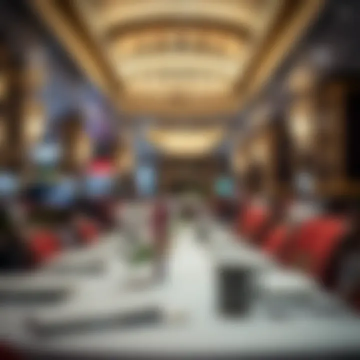 Elegant dining area of a Las Vegas buffet