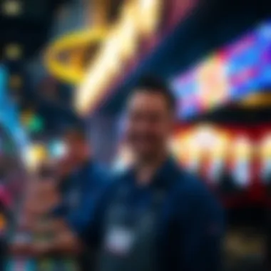 Showcasing diverse roles within the casino