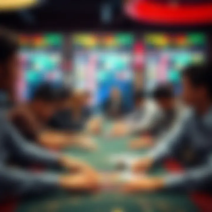 Training class for aspiring casino dealers with focused students