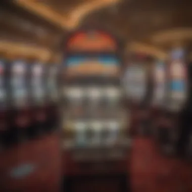 Interior gaming area showcasing slot machines