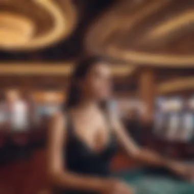 Live entertainment stage within a casino