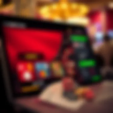 An online casino interface showcasing prepaid card options