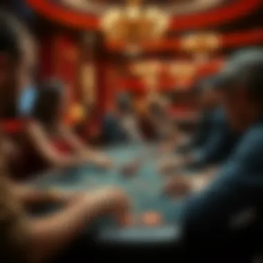 Engagement in Criss Cross Casino A captivating view of players engaging in Criss Cross Casino Game