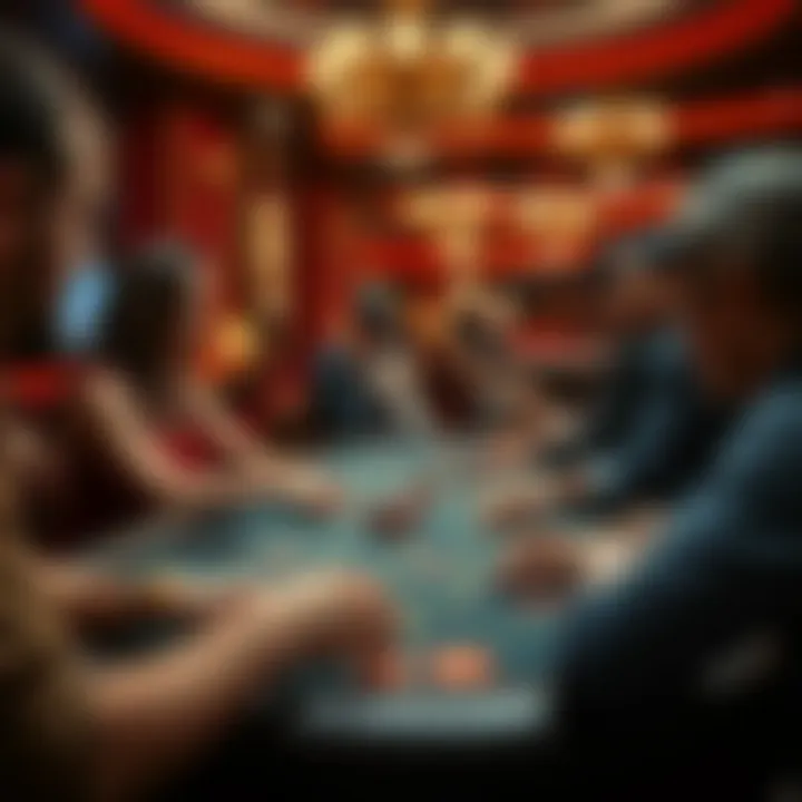 Engagement in Criss Cross Casino A captivating view of players engaging in Criss Cross Casino Game