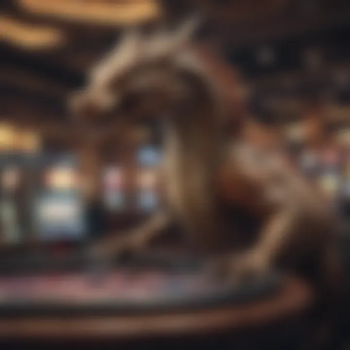 Overview of online casino featuring Dragon Link slots among other games