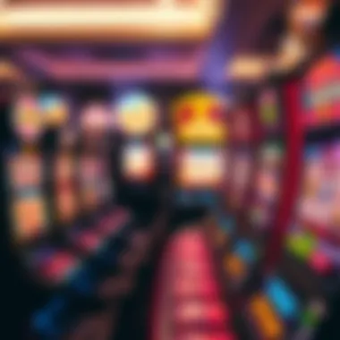 Illustration of various themes used in electronic slot machines.