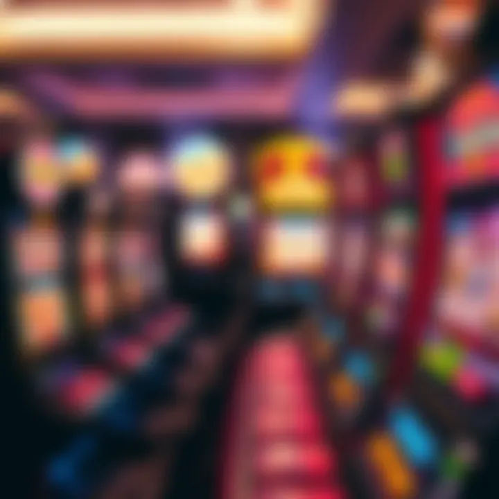 Illustration of various themes used in electronic slot machines.