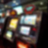 A vintage electronic slot machine showcasing its intricate design.