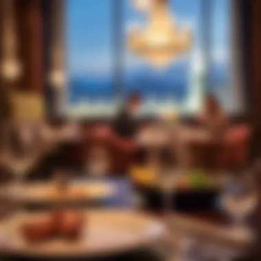An exquisite dining setup highlighting gourmet dishes and elegant ambiance