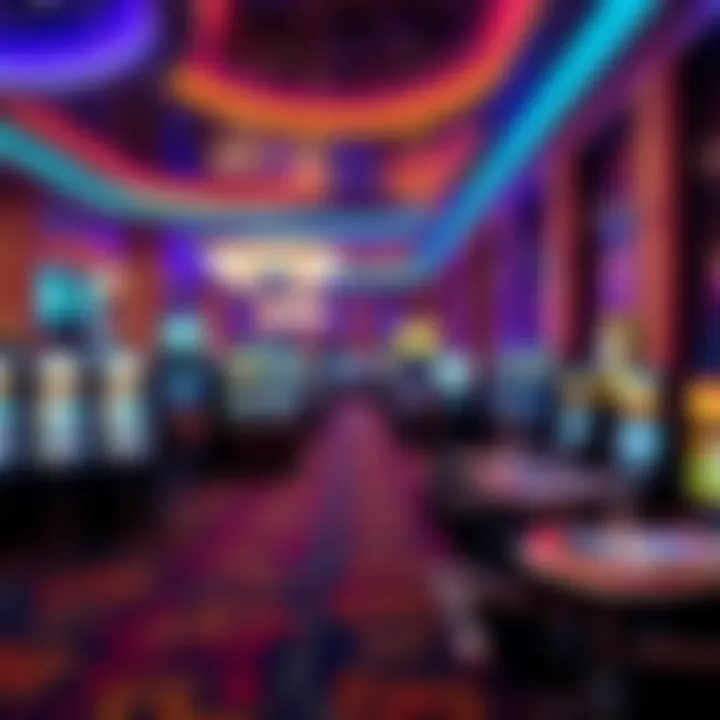 Luxurious gaming floor filled with vibrant energy and excitement