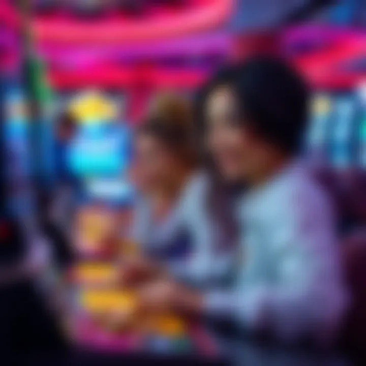 Engaging with friends in a virtual casino setting