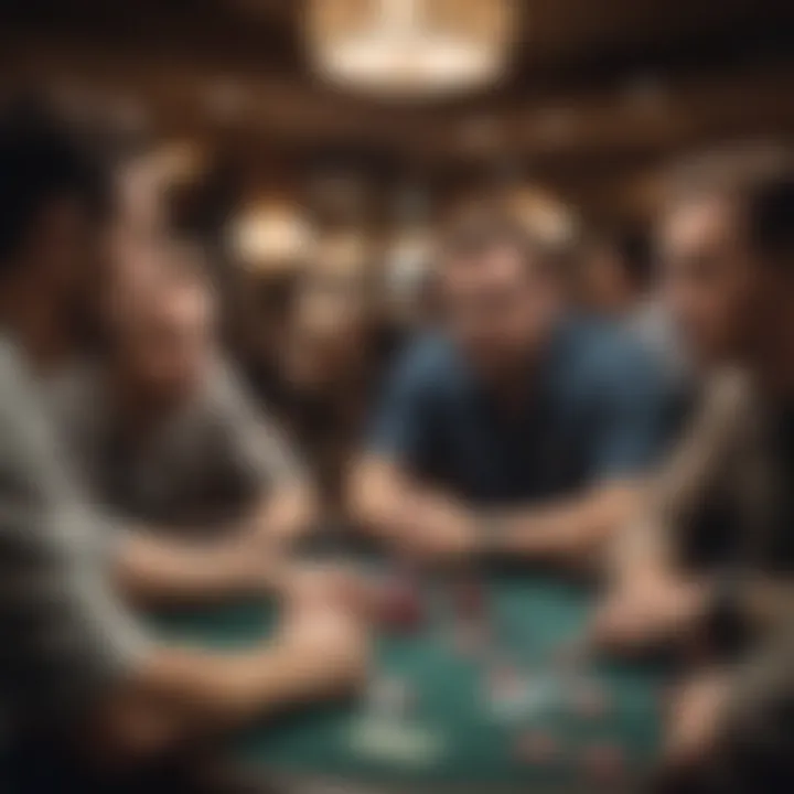 Psychology of players in a poker tournament