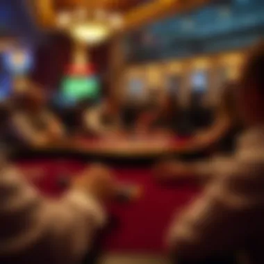 An illustration of the transition from free poker to real-money games.