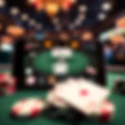 User interface of a popular poker app on iPhone