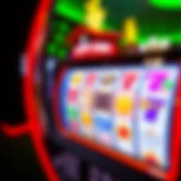 Vibrant virtual slot machine showcasing colorful symbols and reels