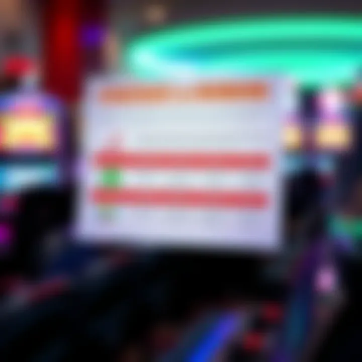 A strategic chart illustrating tips for maximizing slot machine winnings.