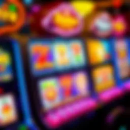 Vibrant slot machine interface showcasing various themes