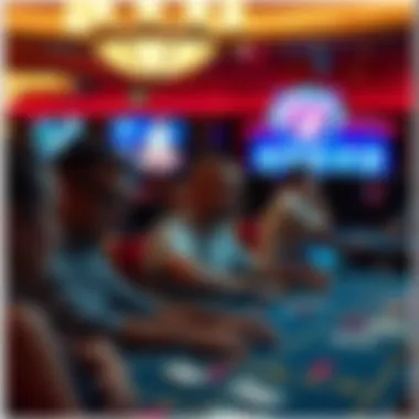 Casino Action and Engagement An engaging scene showcasing players in action at a casino