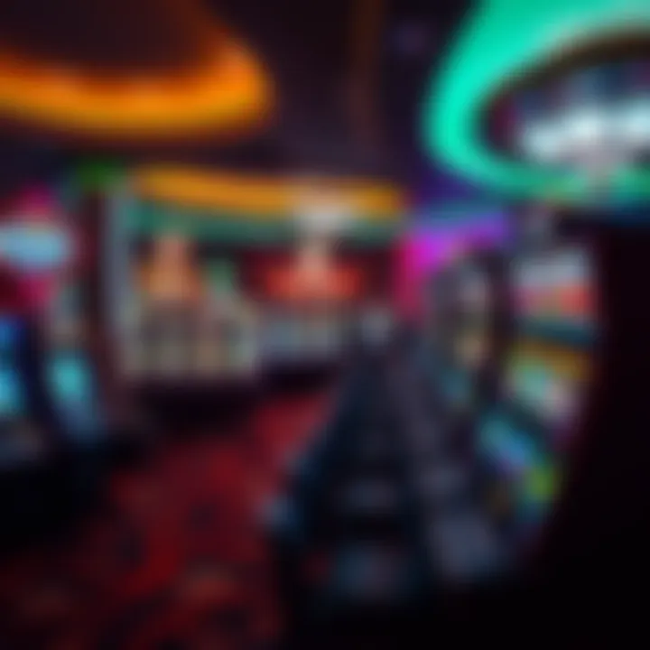 Gaming Area at Grand Casino Luxurious gaming area filled with slot machines