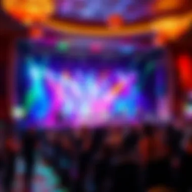 Vibrant Live Entertainment Live entertainment stage showcasing a vibrant performance