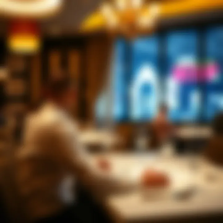 Dining experience at a hotel restaurant near the casino